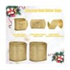 2 rollos de cinta de decoración de Navidad de 20 yardas