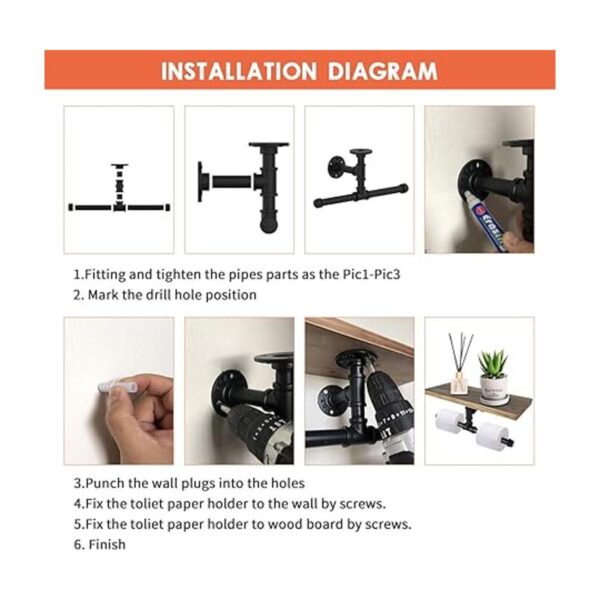 2 rollos de papel higiénico y estante multiusos para_4