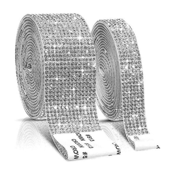 2 rollos de cinta autoadhesiva de diamantes de imitación_1