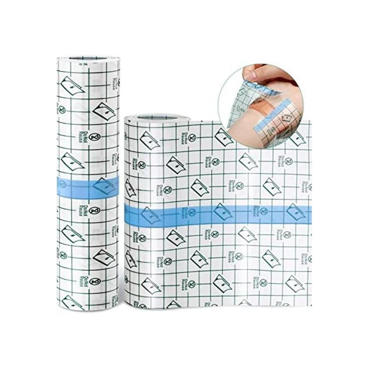 2 rollos de vendaje adhesivo transparente elástico