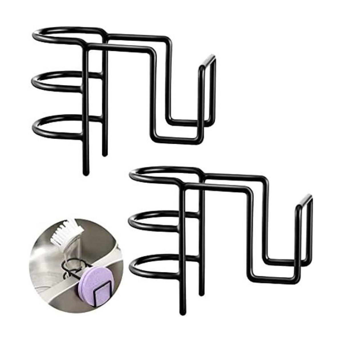 2 soportes para cepillos de fregadero para fregadero de