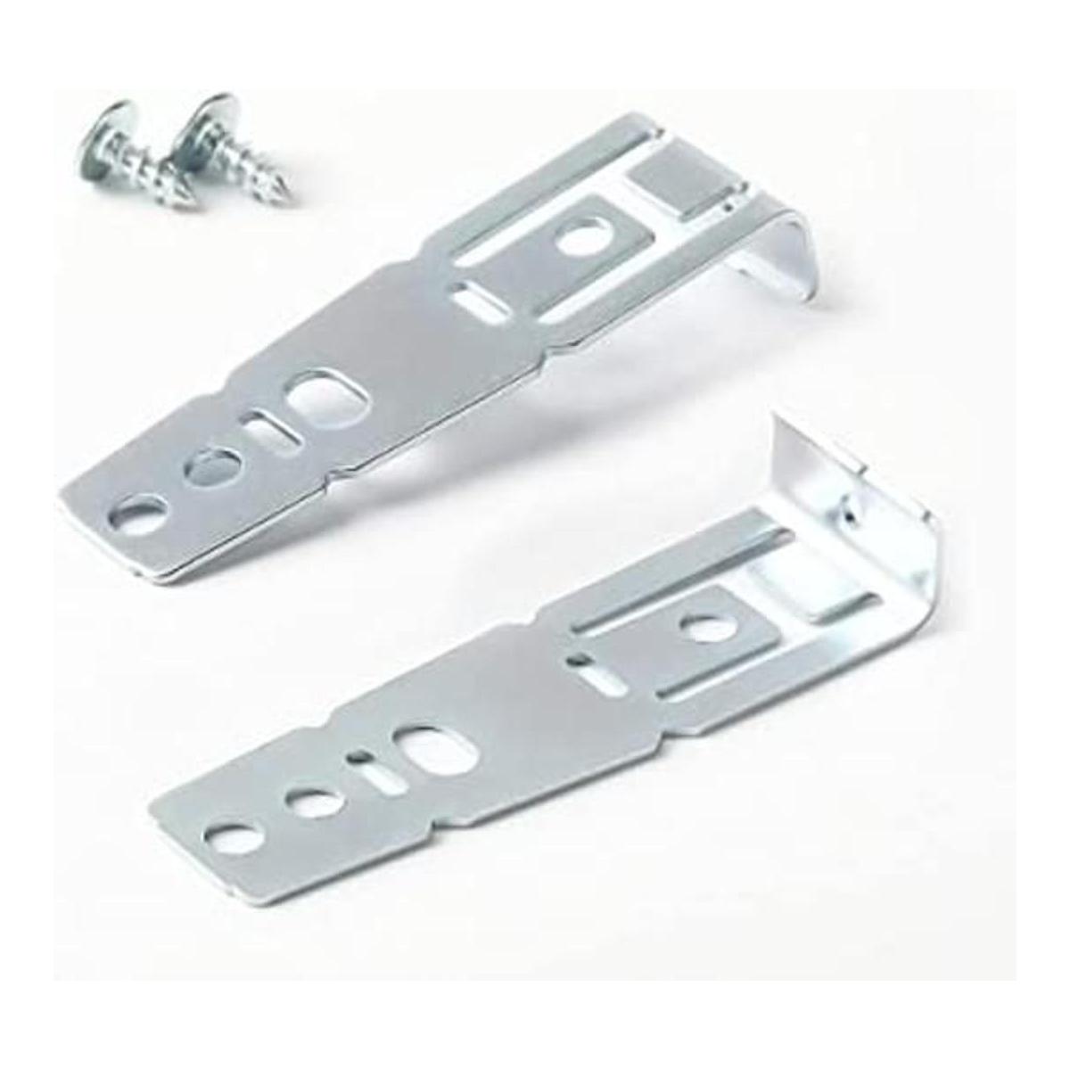 2 soportes de montaje para encimera de lavavajillas