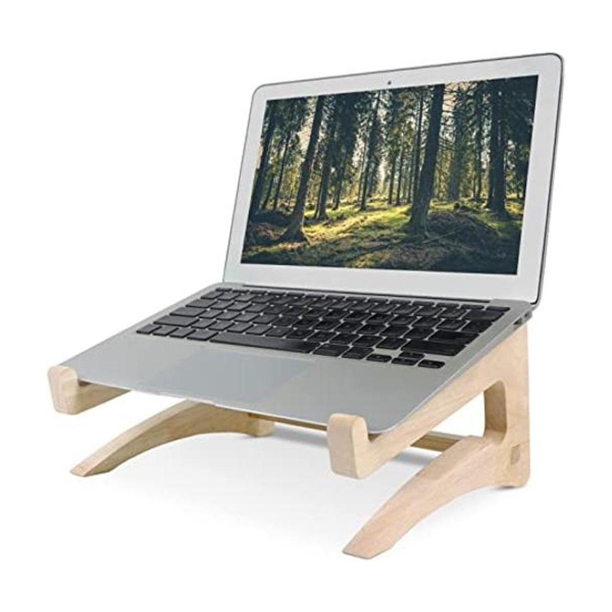 2 soportes de madera para laptop para luz de escritorio y