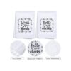 2 toallas de mano divertidas con refranes Hello Sweet