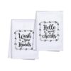 2 toallas de mano divertidas con refranes Hello Sweet