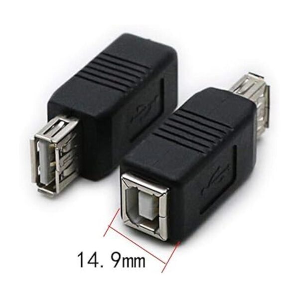 2 unidades USB 2.0 AFBF enchufe tipo A hembra a tipo B_2