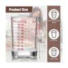 2 unidades de 3 oz de vaso de tiro de vidrio medido mini
