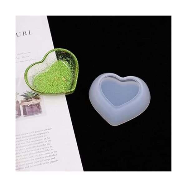 2 unidades de forma de corazón pequeño caja de