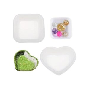 2 unidades de forma de corazón pequeño caja de