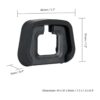 2 unidades de silicona suave visor ocular ocular para_6