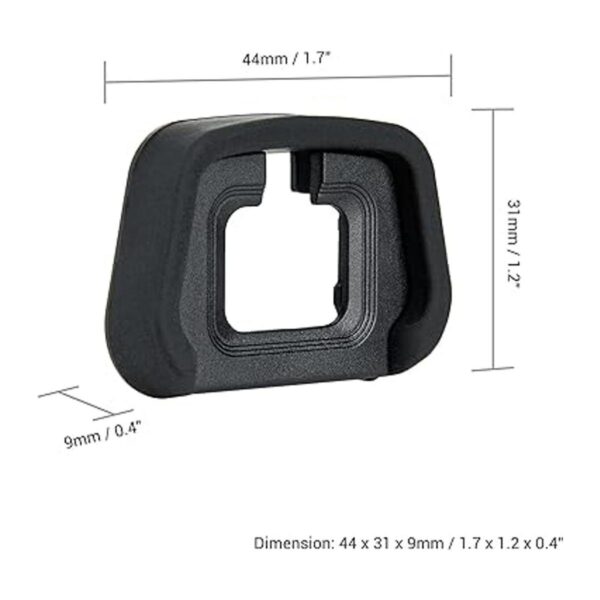 2 unidades de silicona suave visor ocular ocular para_6