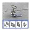 2 unids Cam Lock con triángulo zócalo clave rotación de 90