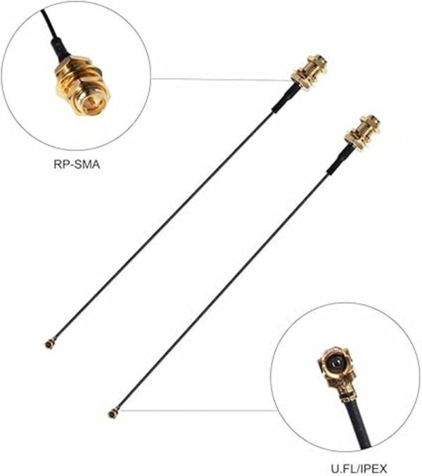 2 x 8dBi WiFi RPSMA Antena macho de 2.4 GHz 5.8 GHz de_2
