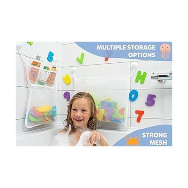 2 x Mesh Organizador de juguetes para baño 6 ganchos_5
