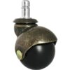 2 latón envejecido Ball Caster Rueda para oficina_1