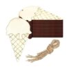 20 adornos colgantes de madera de helado para_1