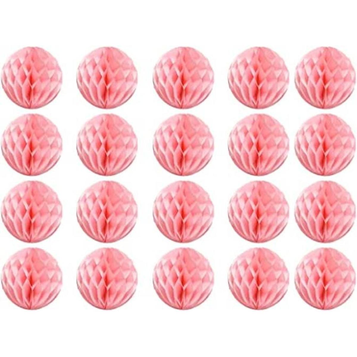 20 bolas de flores de panal de abeja para fiesta