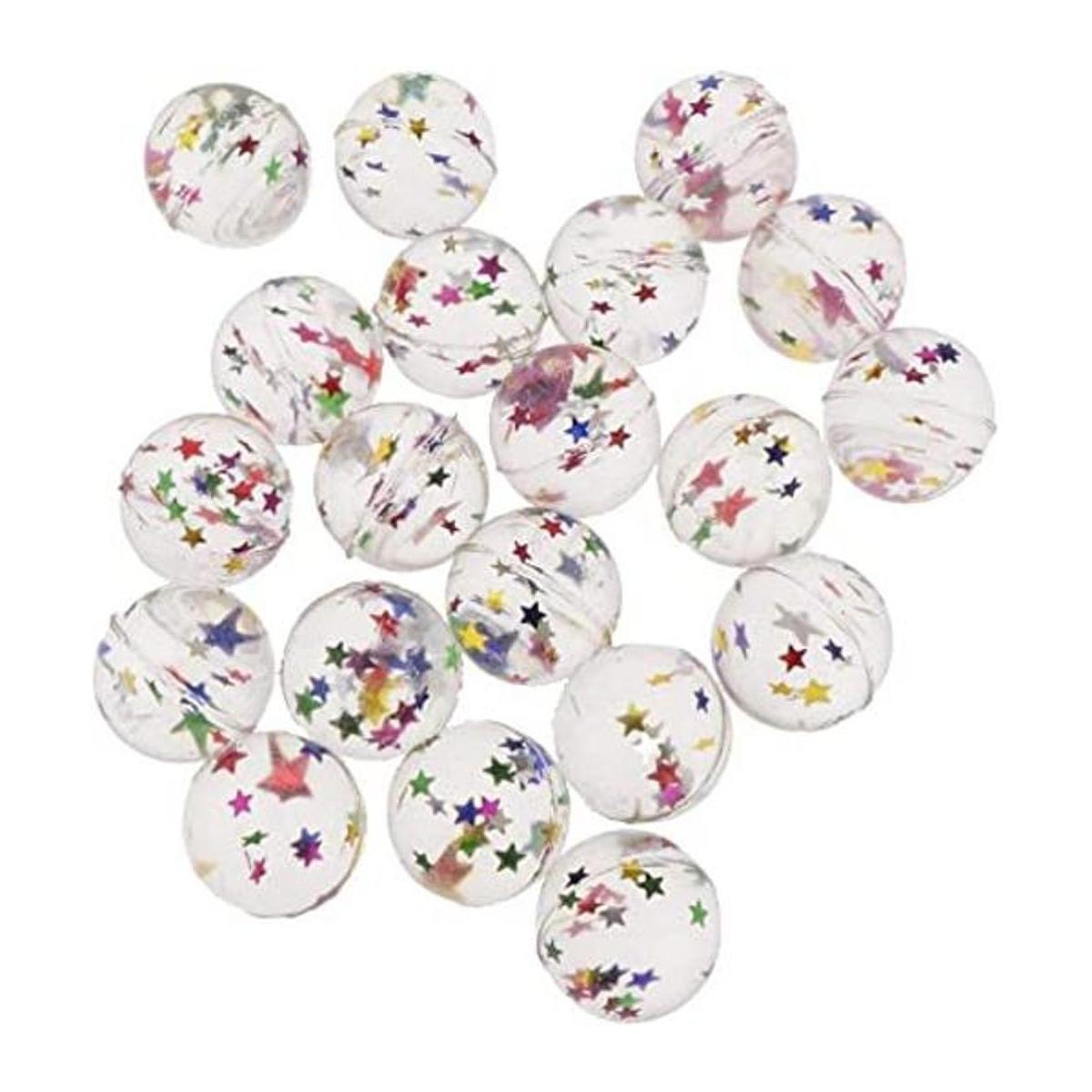 20 bolas animosas transparentes estrellas animosas