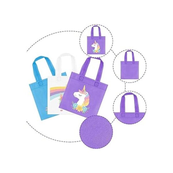 20 bolsas de recuerdos de fiesta de unicornio arcoíris_2