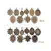 20 bandejas colgantes de bisel 0.512 x 0.709 in ovaladas