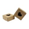 20 cajas de papel Kraft marrón con ventana en forma de_2