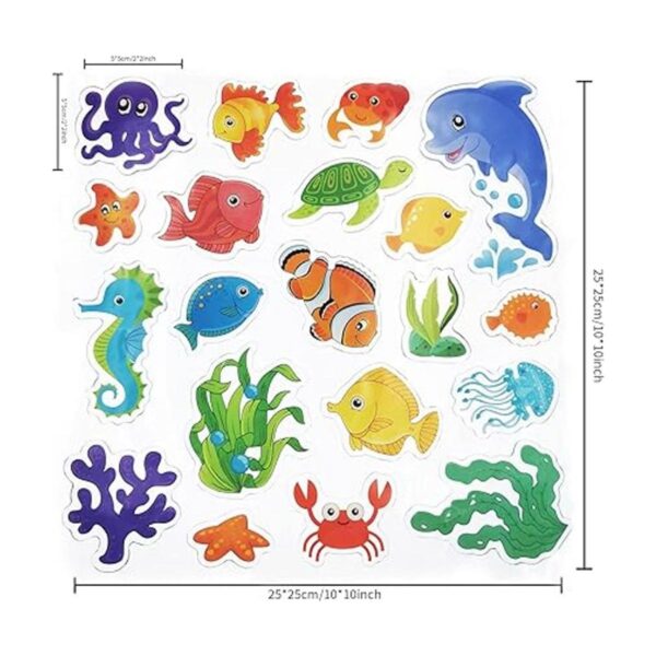 20 calcomanías de gel grueso de animales marinos_2