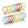 20 bridas de silicona coloridas para bolsa correas para