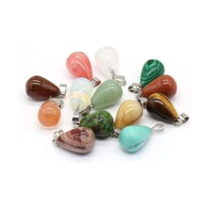 20 colgantes de piedra natural redondos con forma de gota_1