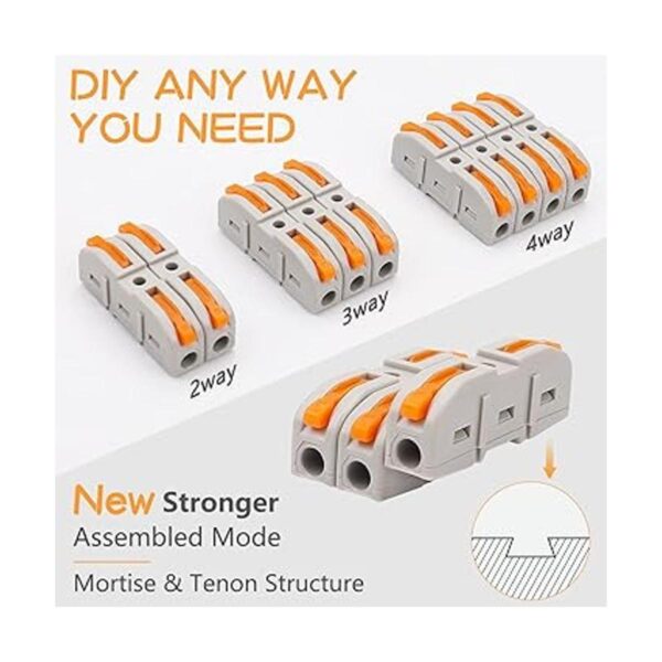 20 conectores de cable compactos de 1 conductor