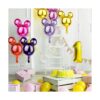 20 globos de papel de aluminio con diseño de cabeza de
