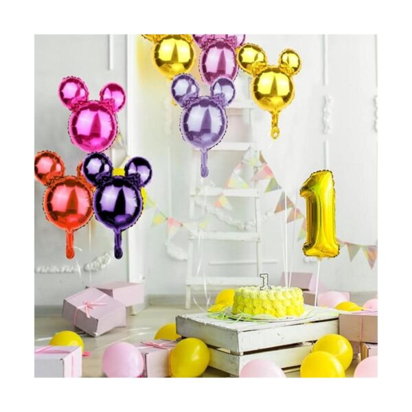 20 globos de papel de aluminio con diseño de cabeza de
