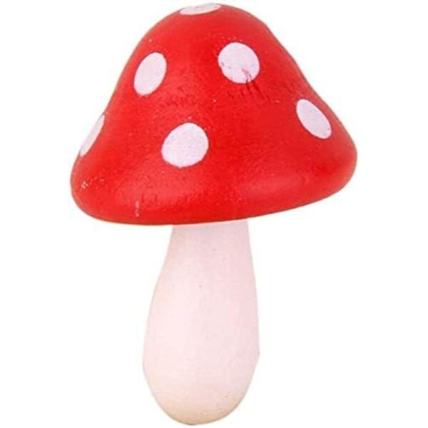 20 figuras miniatura de hongos de madera en miniatura para_3