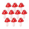20 figuras miniatura de hongos de madera en miniatura para_1