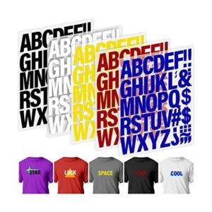 20 hojas de 880 letras termoadhesivas para ropa 2