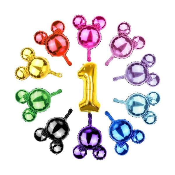 20 globos de papel de aluminio con diseño de cabeza de