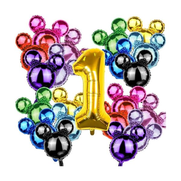 20 globos de papel de aluminio con diseño de cabeza de