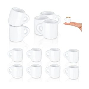 20 mini tazas de café de cerámica blanca taza de té casa