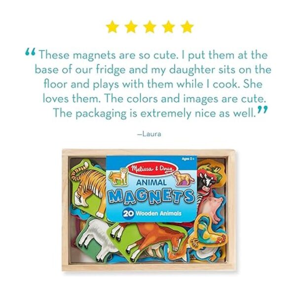 20 imanes de madera Melissa Doug Multicolor_4