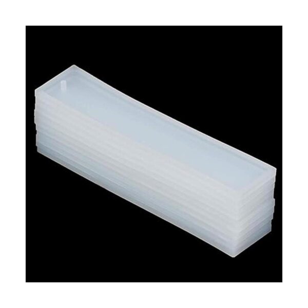 20 moldes rectangulares de silicona de 5.5 pulgadas para