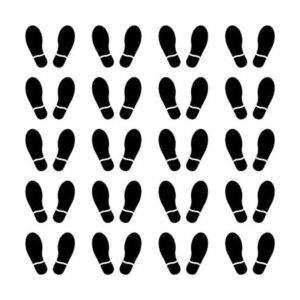 20 pares de 40 estampados de calcomanías negras para_1