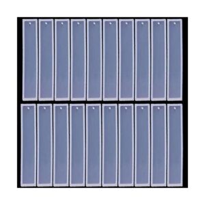 20 moldes rectangulares de silicona de 5.5 pulgadas para