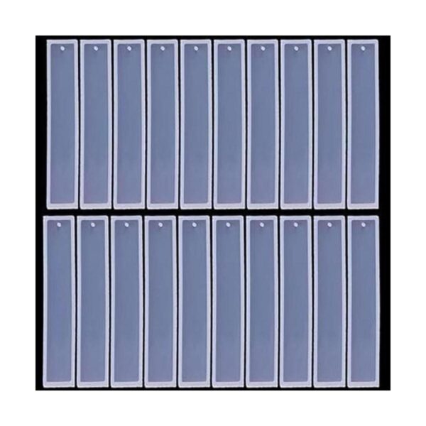 20 moldes rectangulares de silicona de 5.5 pulgadas para