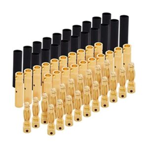 20 pares hembra macho 0.157 in 0.157 in oro Bullet_1