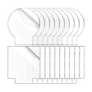 20 piezas de acrílico de 0.079 pulgadas para base de luz