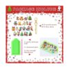 20 piezas de adornos de pintura de diamantes de Navidad de