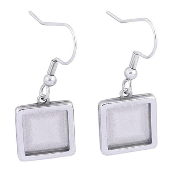 20 piezas de acero inoxidable cuelgan pendientes de bisel