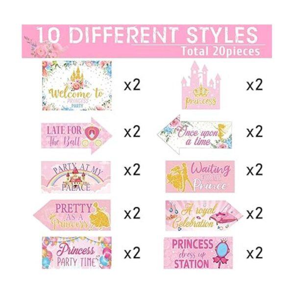 20 piezas de decoración de fiesta de cumpleaños de_4