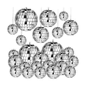 20 piezas de espejo colgante bola de discoteca de cristal_1