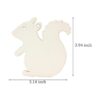 20 piezas de madera de animales rebanadas en forma de