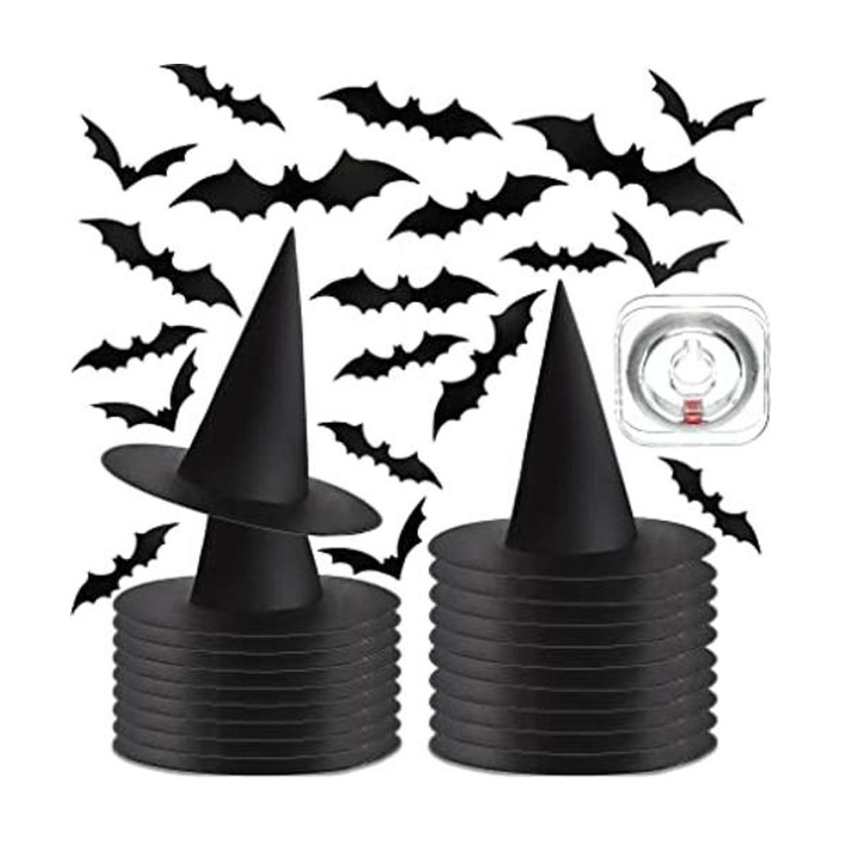 20 piezas de sombrero de bruja de Halloween sombrero de